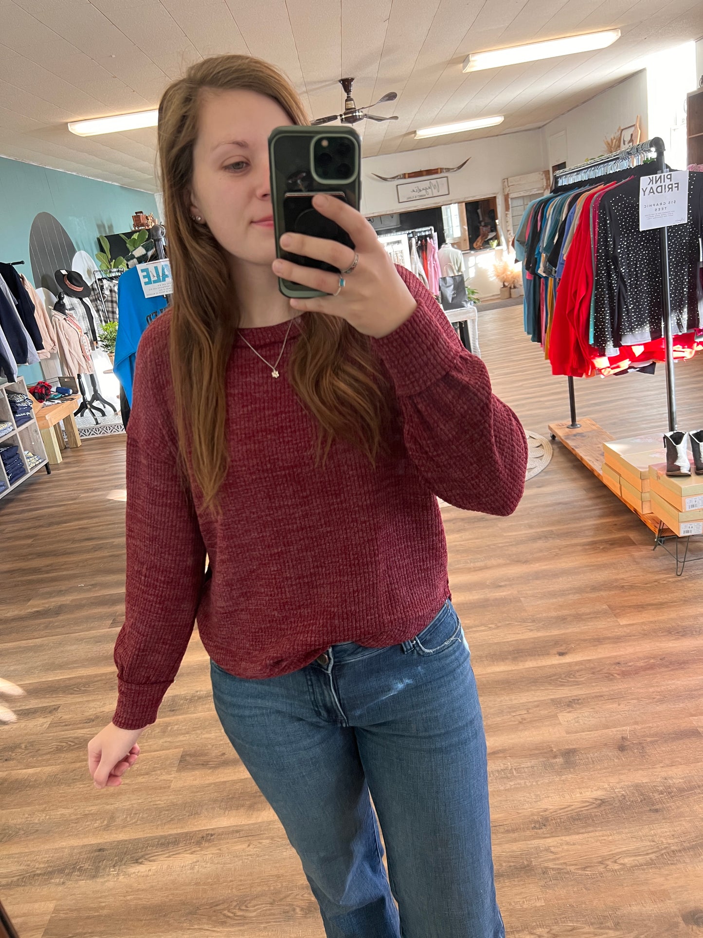 Burgundy Sweater!