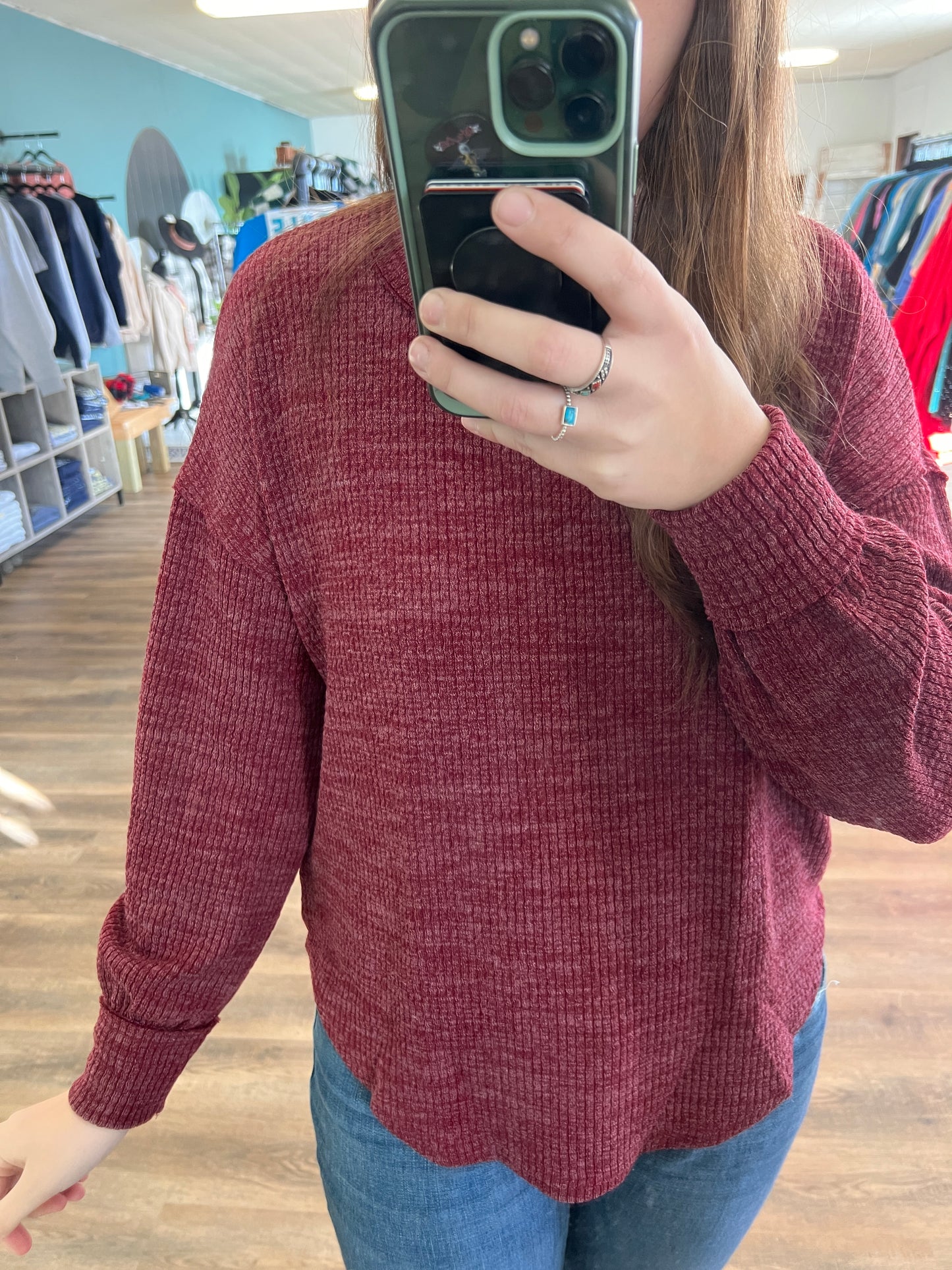 Burgundy Sweater!