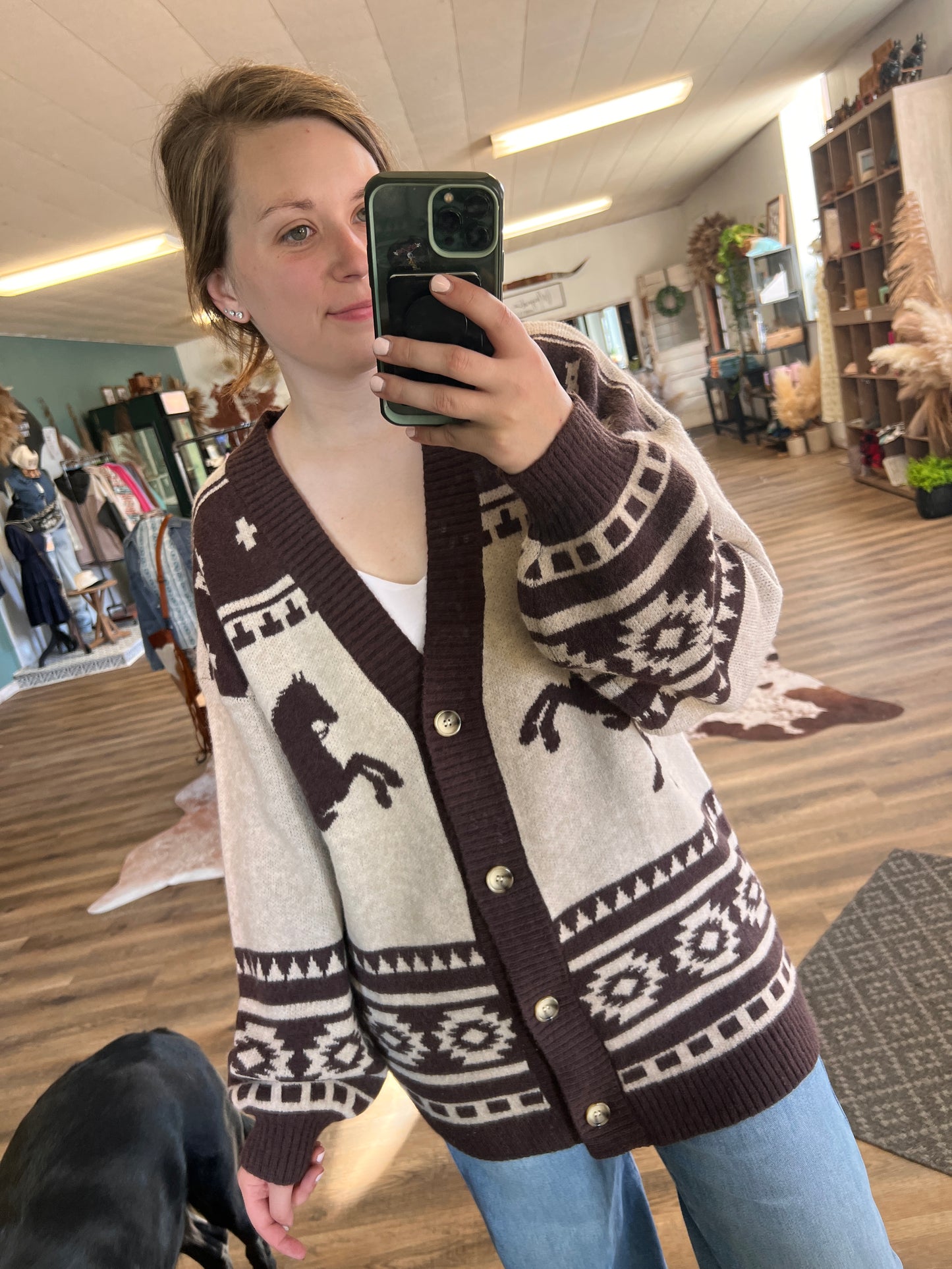 Western Wind Cardigan - Tan