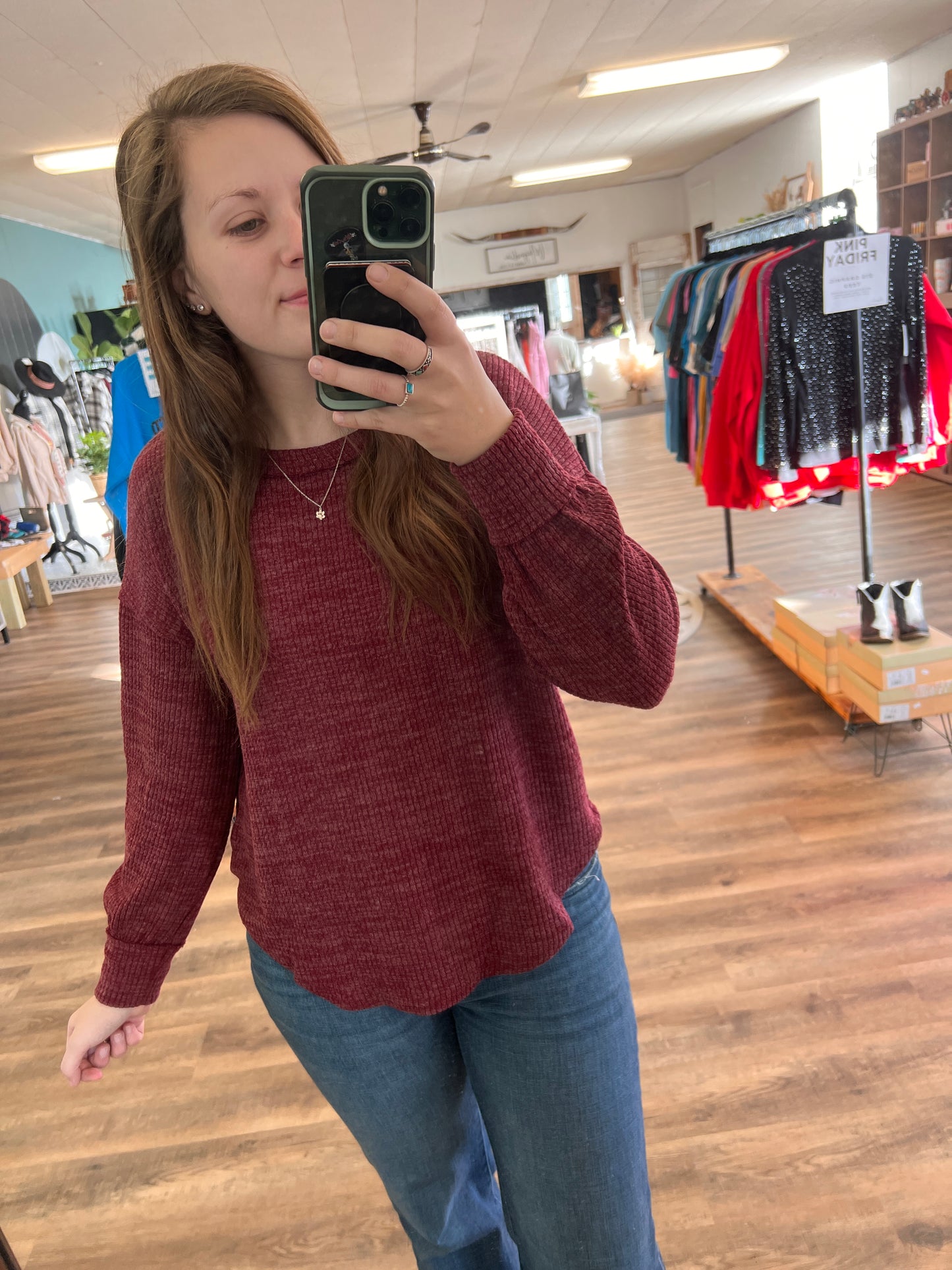 Burgundy Sweater!