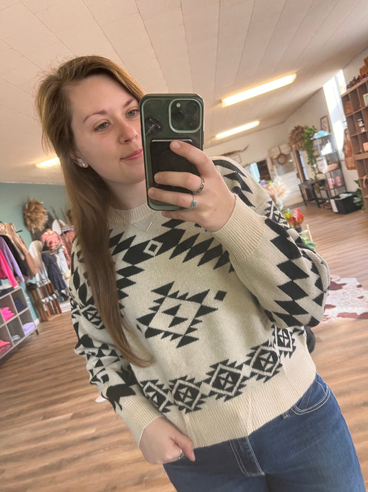 Howdy Honey Sweater - Ivory