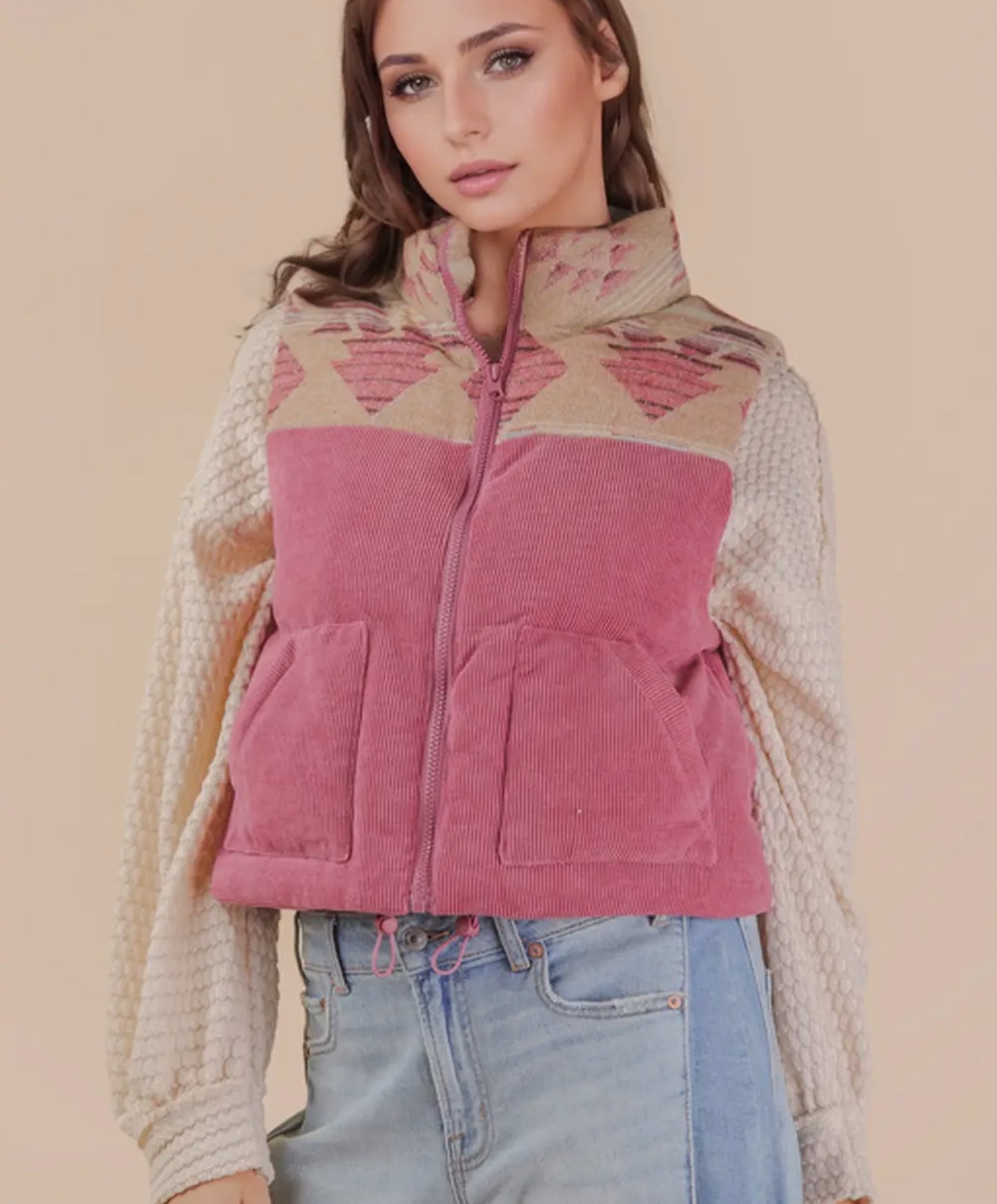 Way Out West Cropped Vest