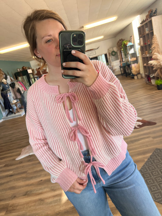 Pink Petal Knit Sweater