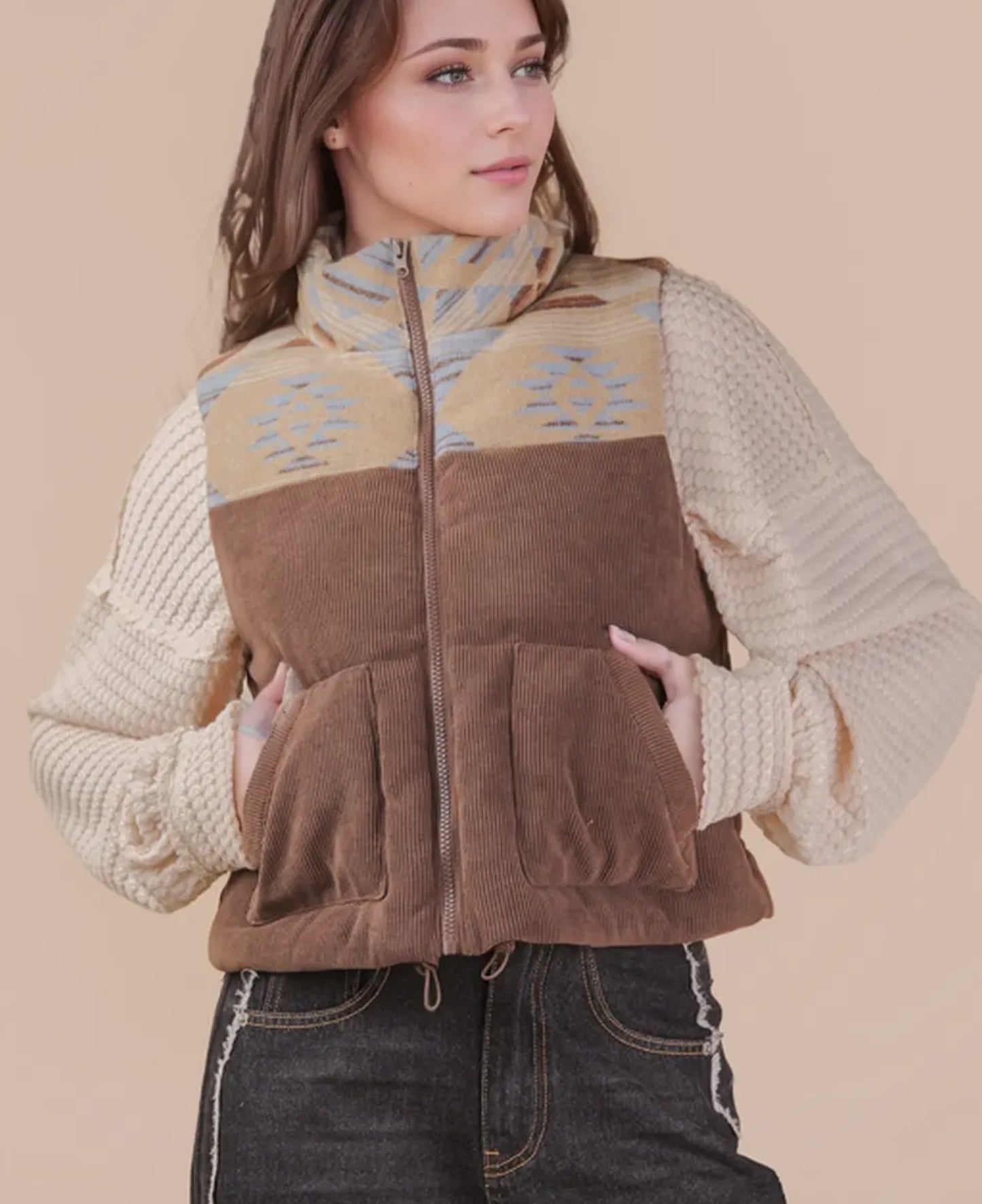 Way Out West Cropped Vest