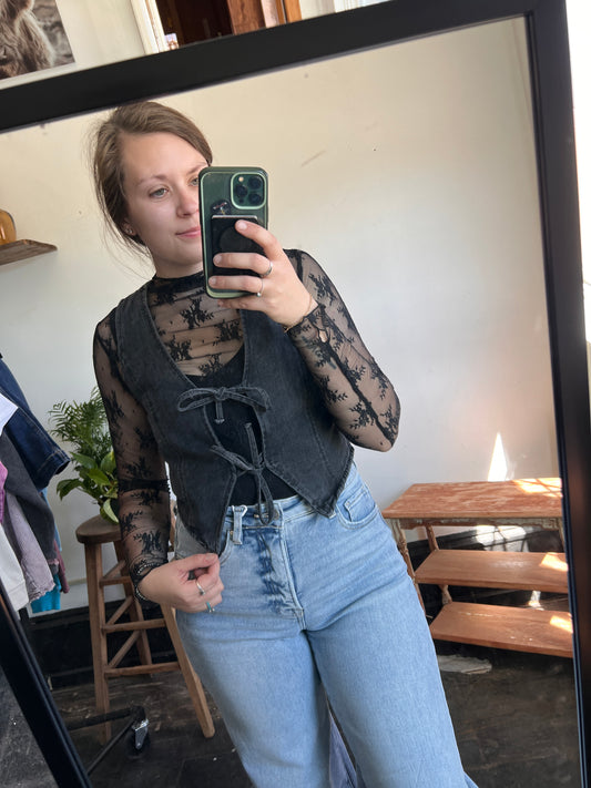 Let's Go Girls Denim Vest