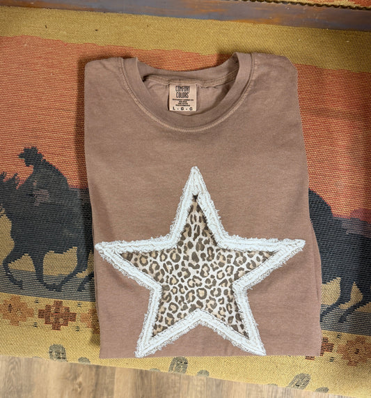 Leopard Lone Star Tee ⭐