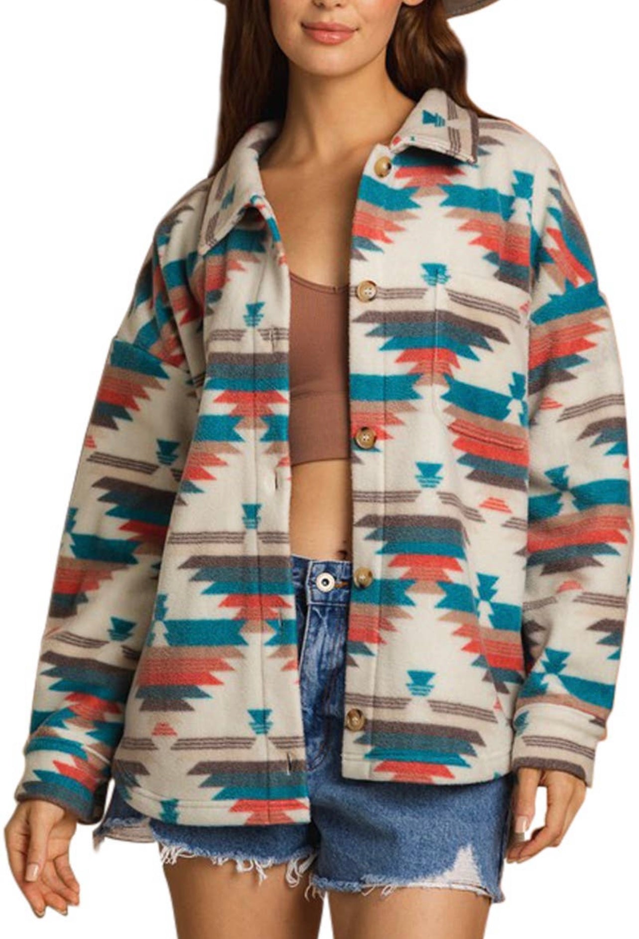 Fleece Aztec Shacket